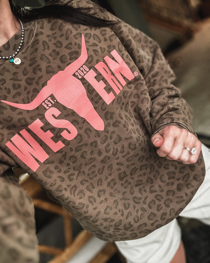 Brand Heavy Crew - Vintage Brown Leopard