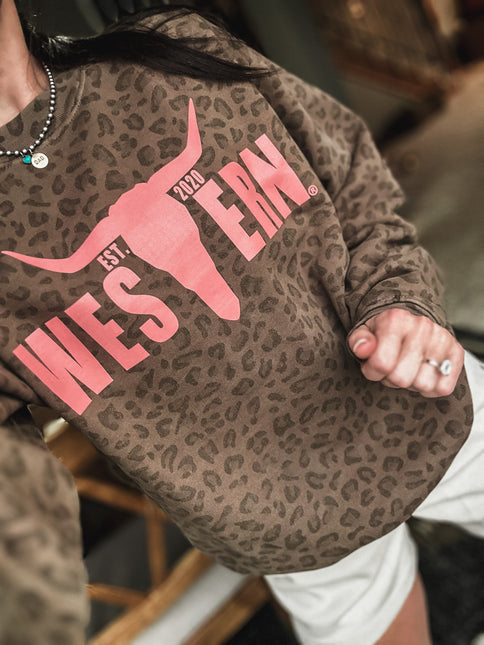 Brand Heavy Crew - Vintage Brown Leopard