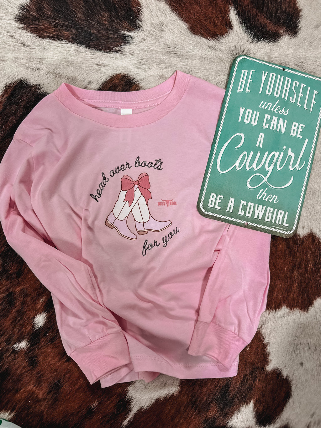Head Over Boots Toddler Longsleeve - Pink