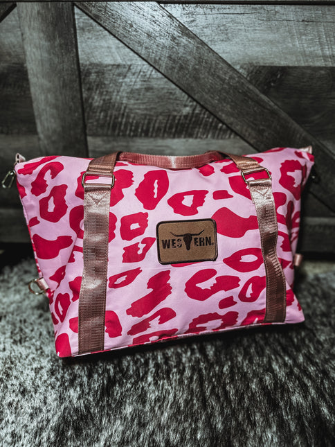 Rodeo Circuit Weekender Bag - Pink Leopard