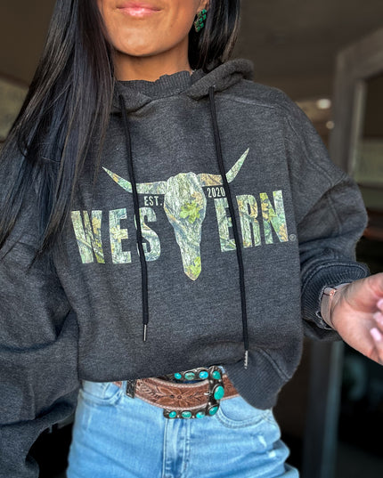 Brand Jersey Hoodie - Woods Camo/Black