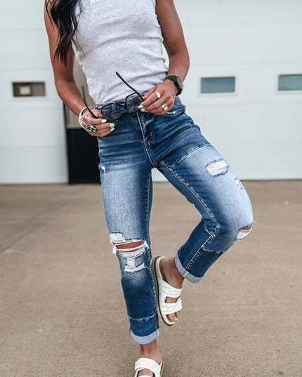 The Color Block Boyfriend Jean