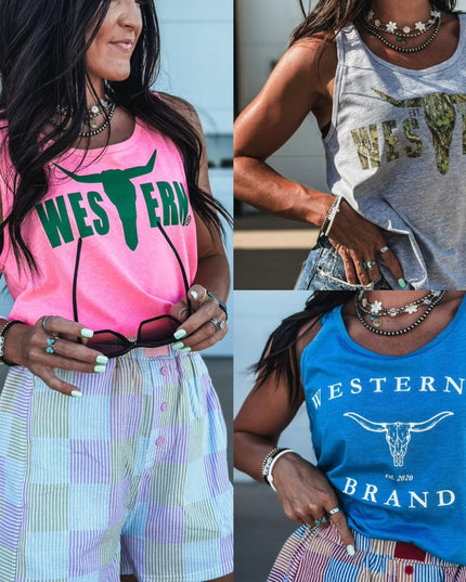 Brand Heather Tank (Unisex Style)