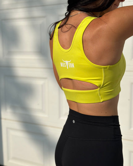 Brand Cut Back Bra LIME