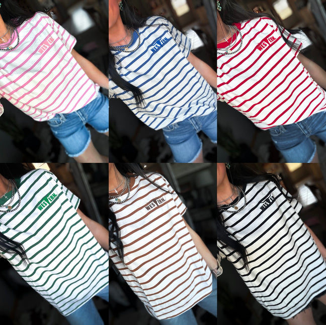 Striped Basic Short Sleeve - NEW COLORS