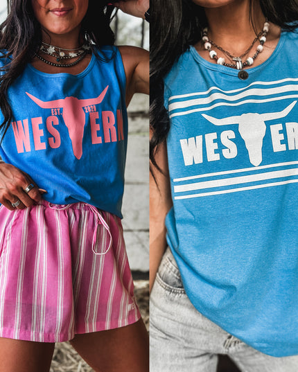 Brand Tank Blue Wave