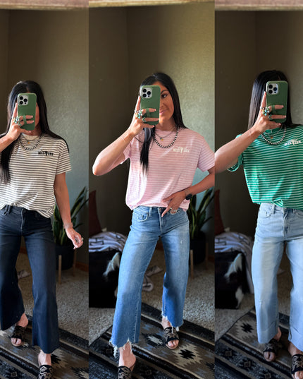 Everyday Classic Pinstripe Short Sleeve