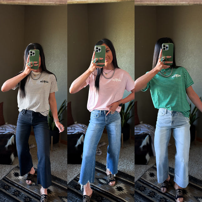 Everyday Classic Pinstripe Short Sleeve