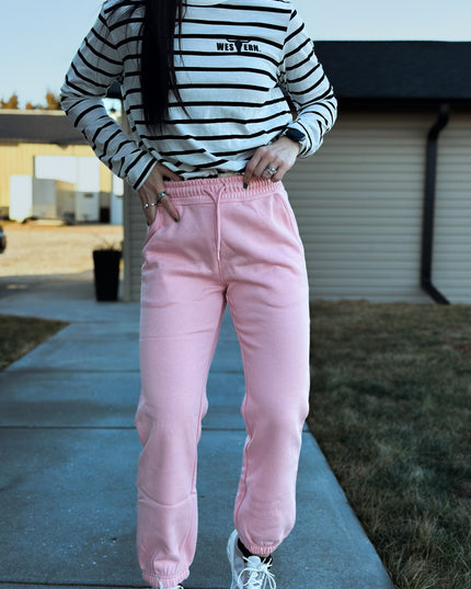 Brand Striped Basic Longsleeve - Black