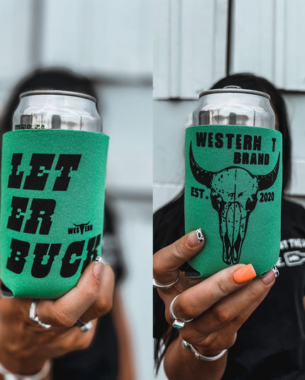 Brand Koozie Turq Green
