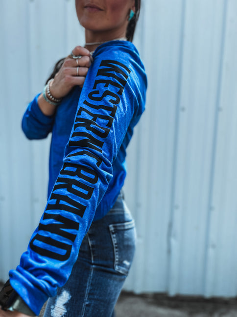 Brand Longsleeve Blue