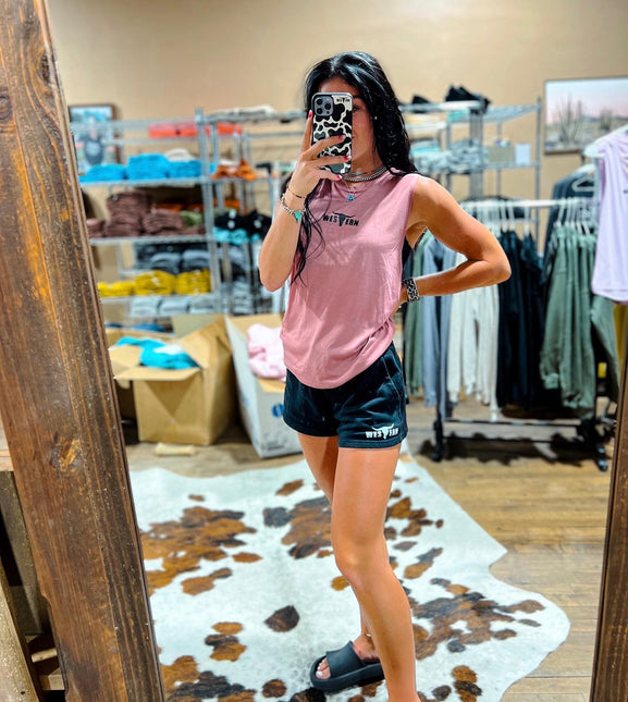 Brand Athleisure Tank - Mauve