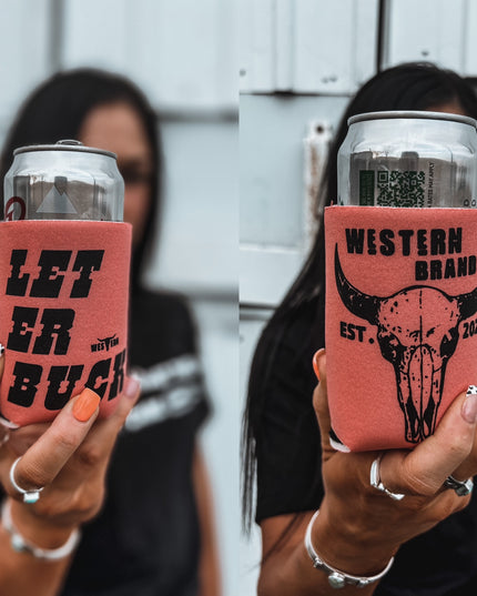 Brand Koozie Coral Pink