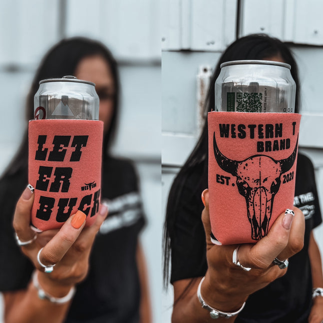 Brand Koozie Coral Pink