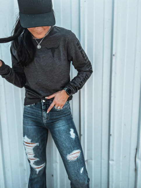 Brand Longsleeve Charcoal