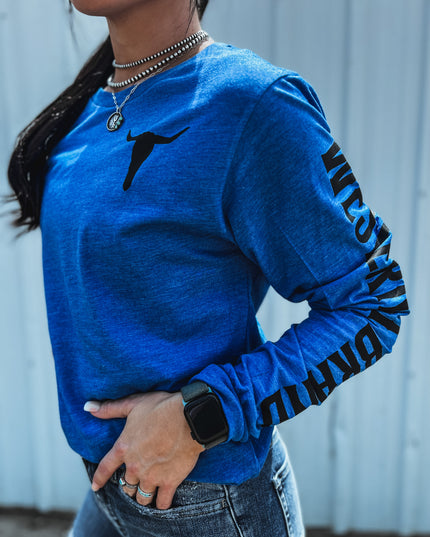 Brand Longsleeve Blue