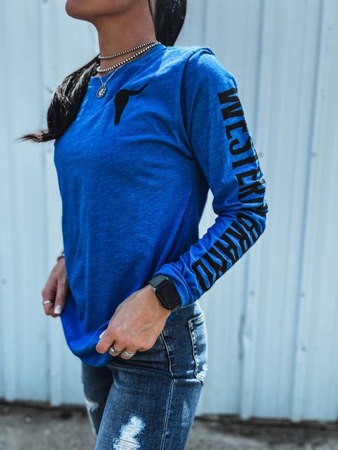 Brand Longsleeve Blue