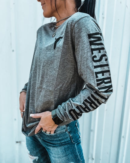 Brand Longsleeve Heather Grey