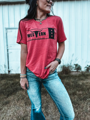 Western in Midwestern HEATHER RED