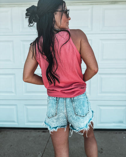 Brand Tank Pink Logo