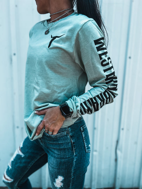 Brand Longsleeve Sage