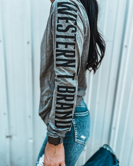 Brand Longsleeve Heather Grey