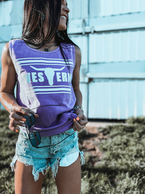 Brand Tank Lavender
