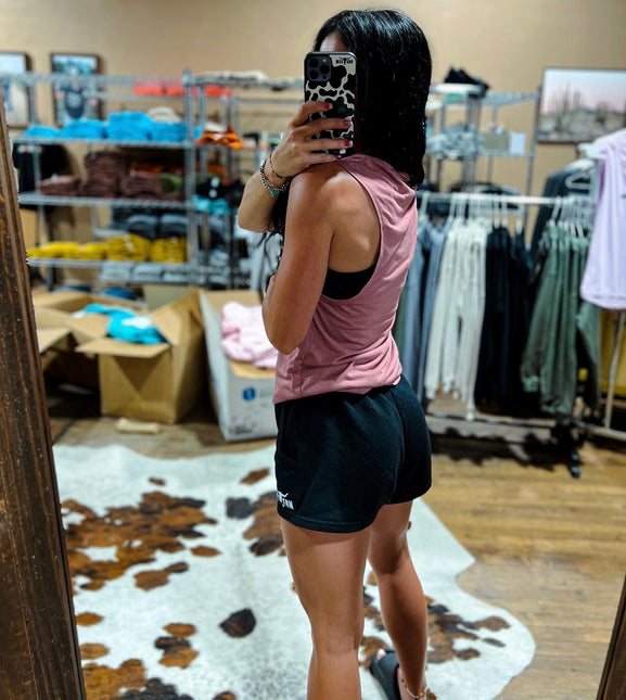 Brand Athleisure Tank - Mauve