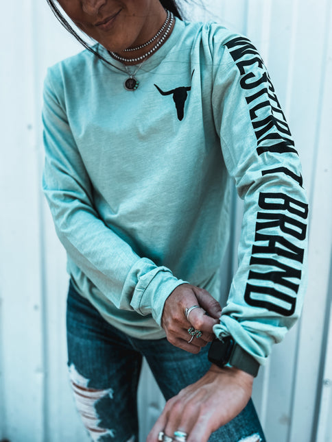Brand Longsleeve Sage