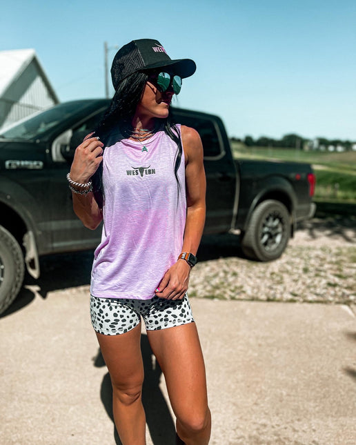 Brand Athleisure Tank - Light Pink