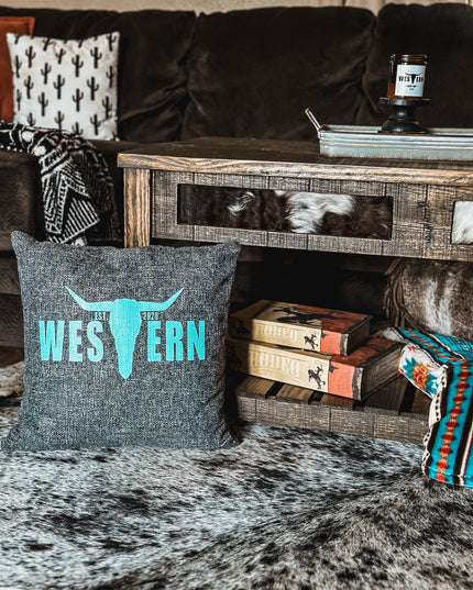 Brand Logo Turq Pillow Cover