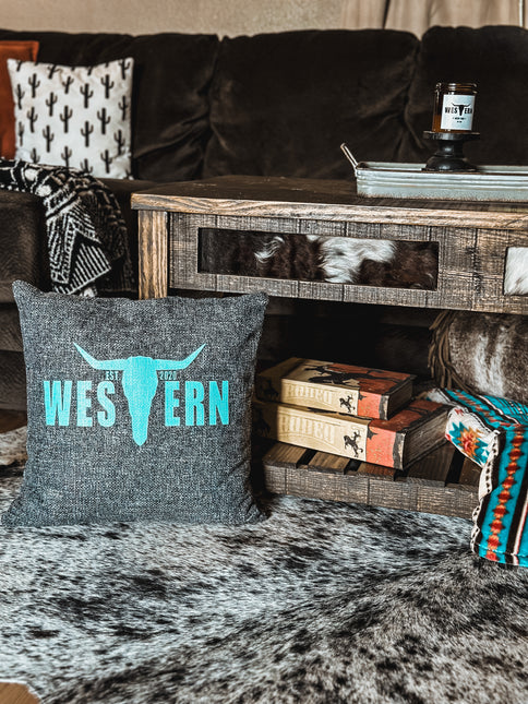 Brand Logo Turq Pillow Cover