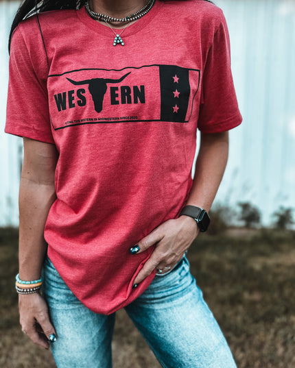 Western in Midwestern HEATHER RED