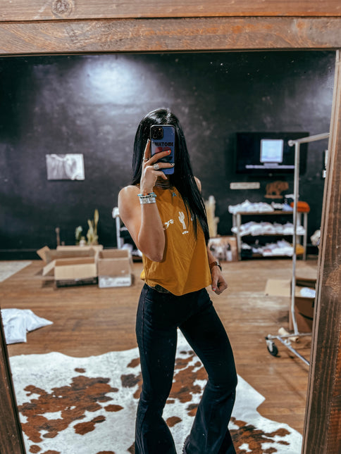 The Cowboy Guide Cropped Tank