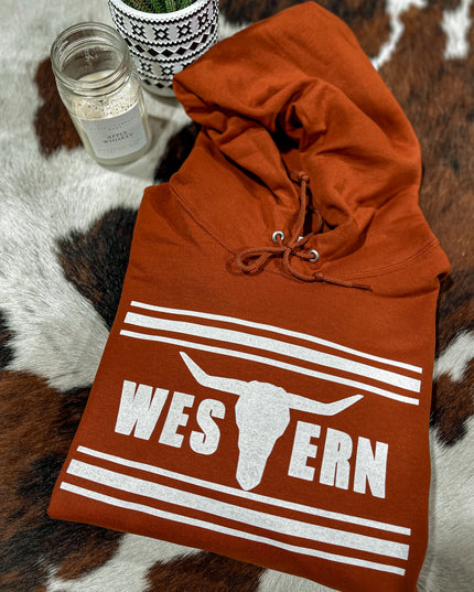 Brand Hoodie Burnt Orange