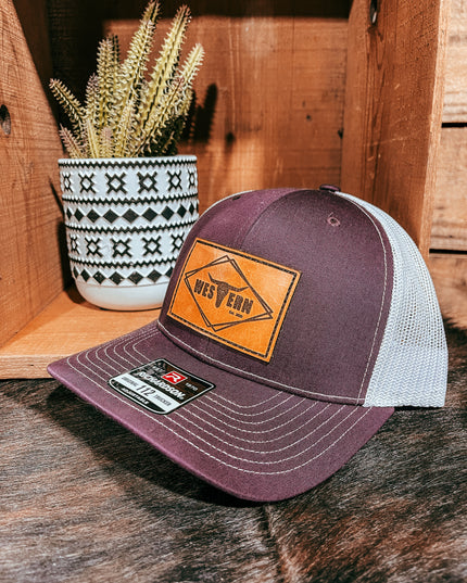 Brand Hat Maroon/White - 112