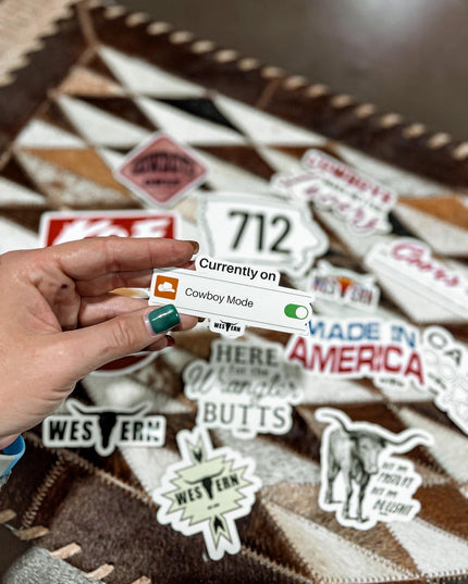 Cowboy Mode Sticker
