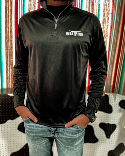 Men’s 1/4 Zip Athleisure BLACK