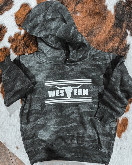 Brand Hoodie Toddler Black Camo