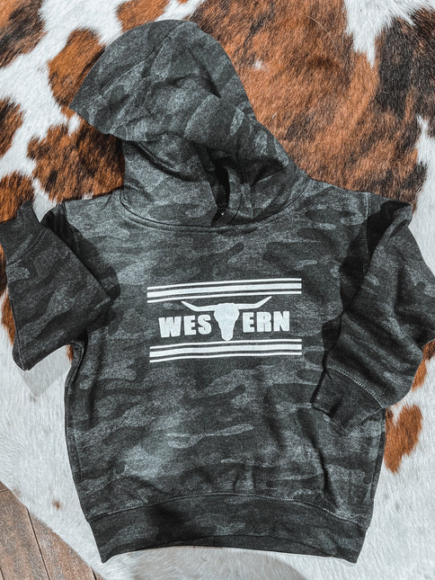 Brand Hoodie Toddler Black Camo