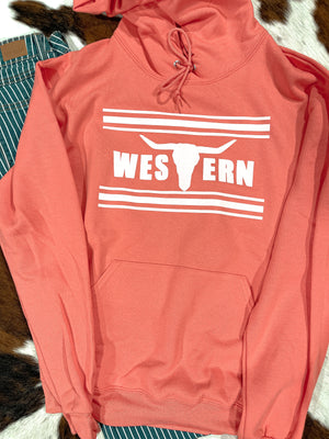Brand Hoodie SUNSET Coral