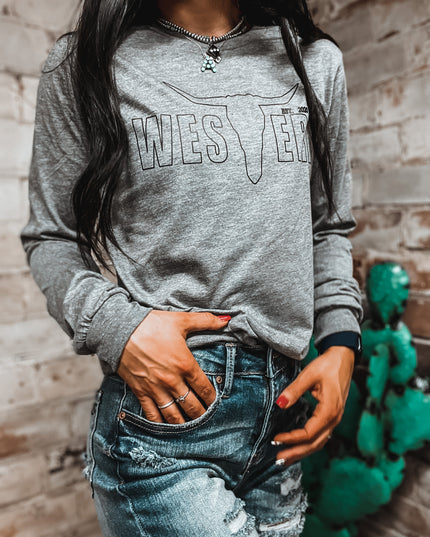 Brand T Longsleeve Grey