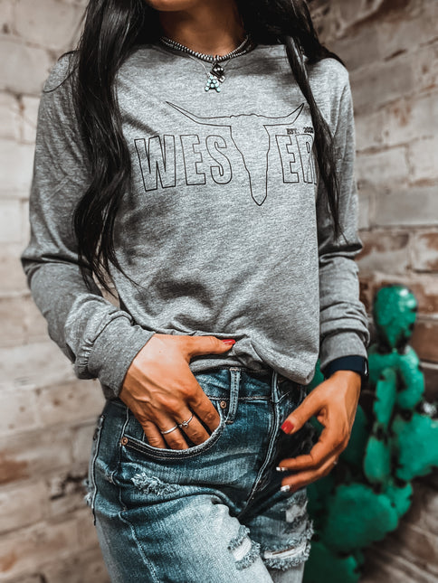 Brand T Longsleeve Grey