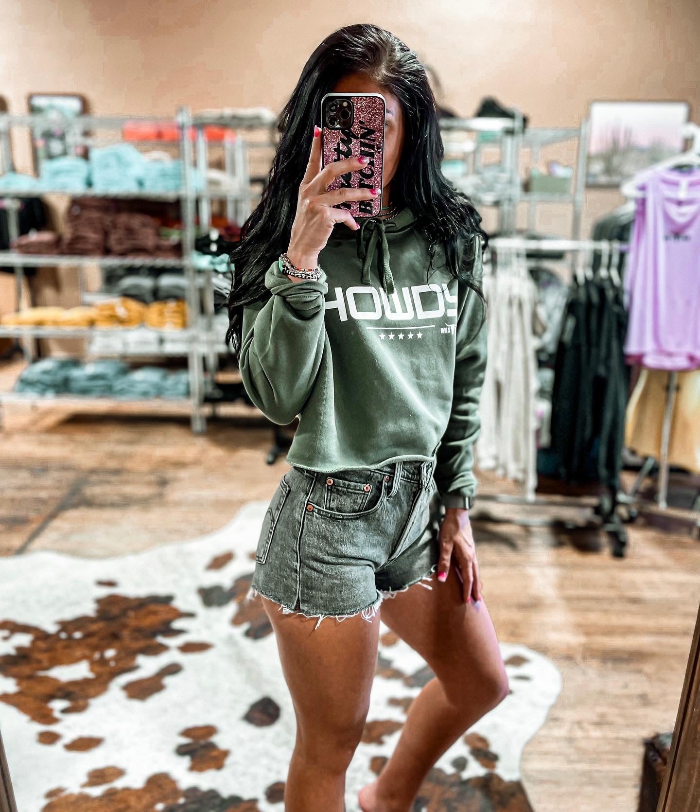 HOWDY Cropped Hoodie