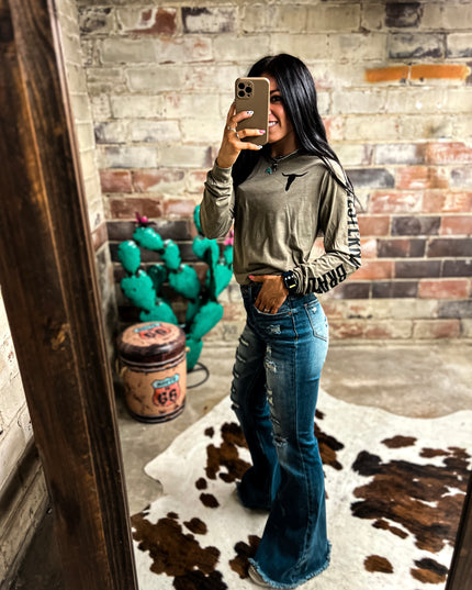 Brand Longsleeve Olive Green