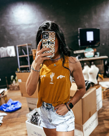 The Cowboy Guide Cropped Tank