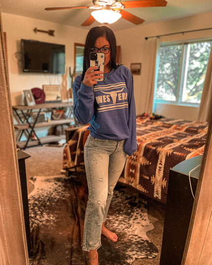 Brand Crew Heather Blue