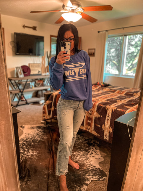 Brand Crew Heather Blue