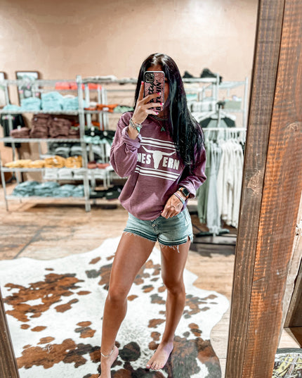 Brand Crew Heather Maroon