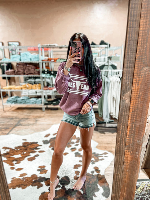 Brand Crew Heather Maroon